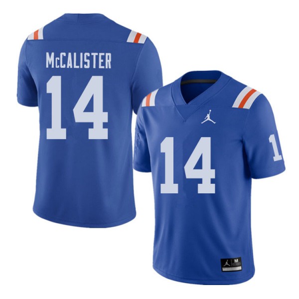 Jordan Brand Men #14 Alex McCalister Florida Gators Throwback Alternate College Football Jersey